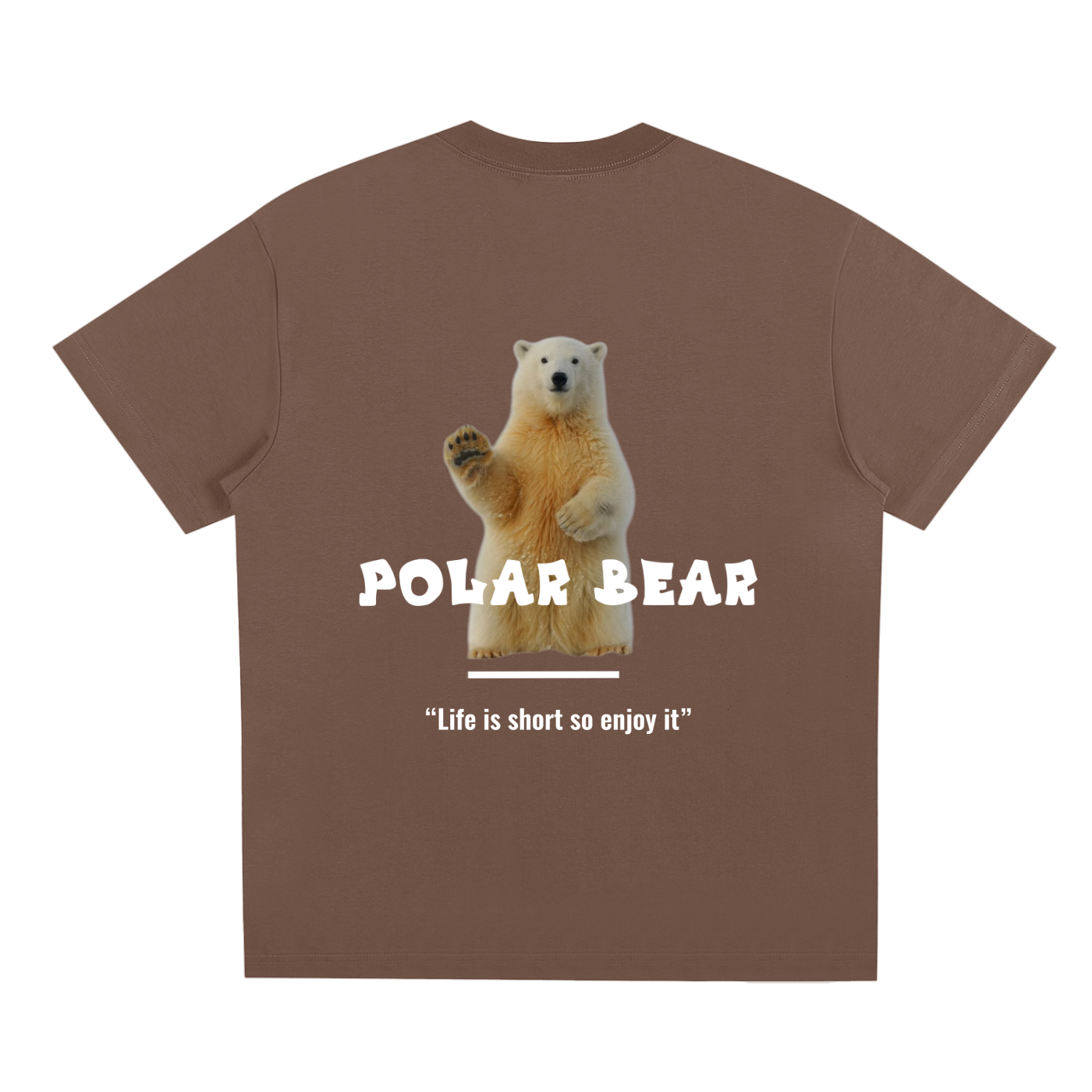 Polar bear and quote design