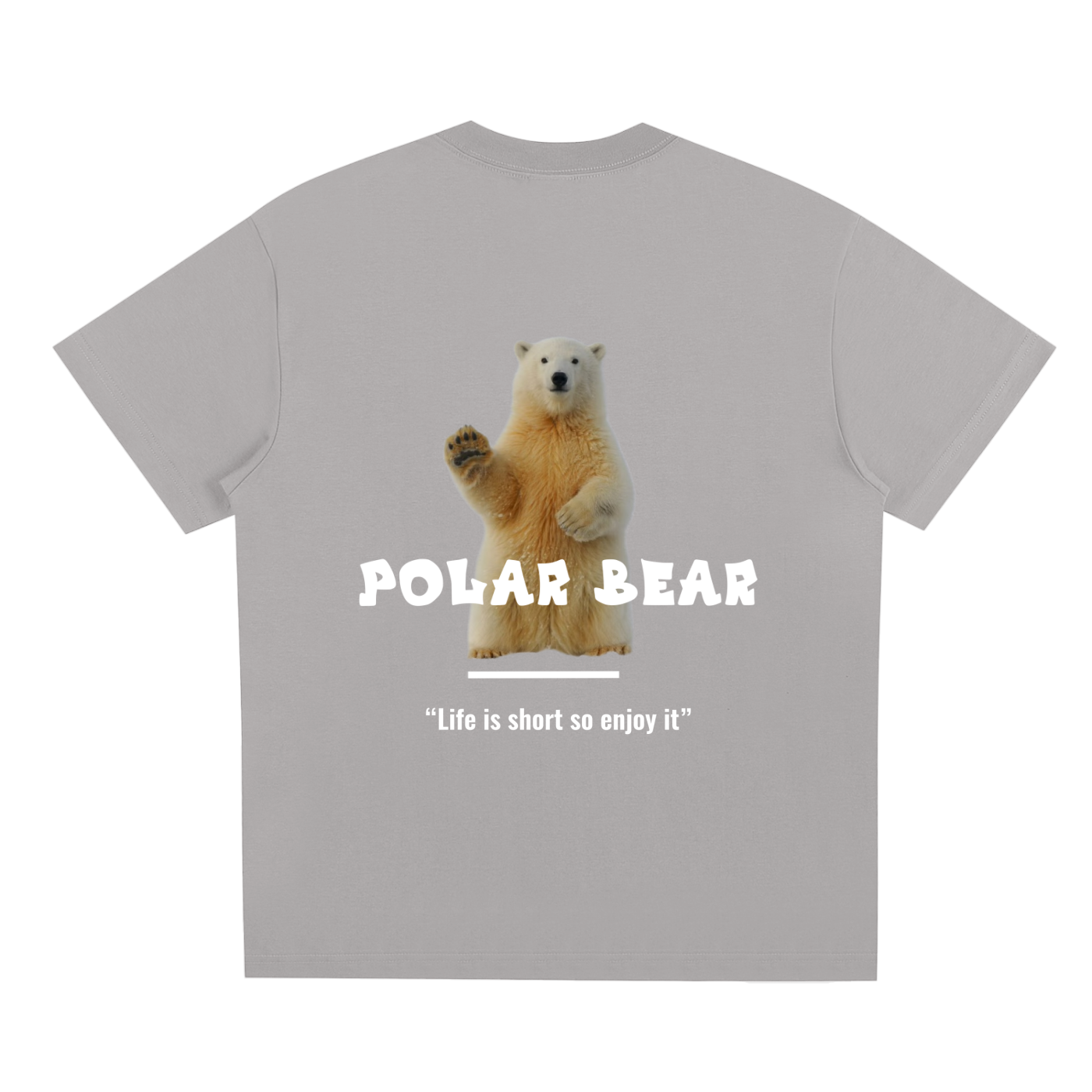 Polar bear and quote design