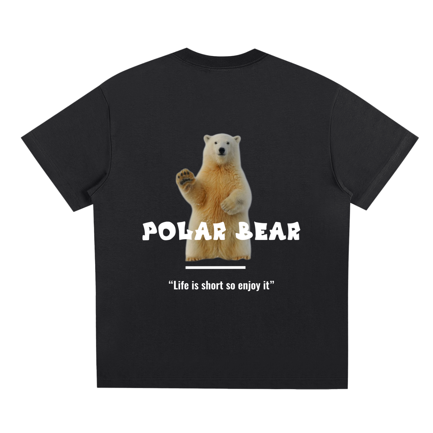 Polar bear and quote design