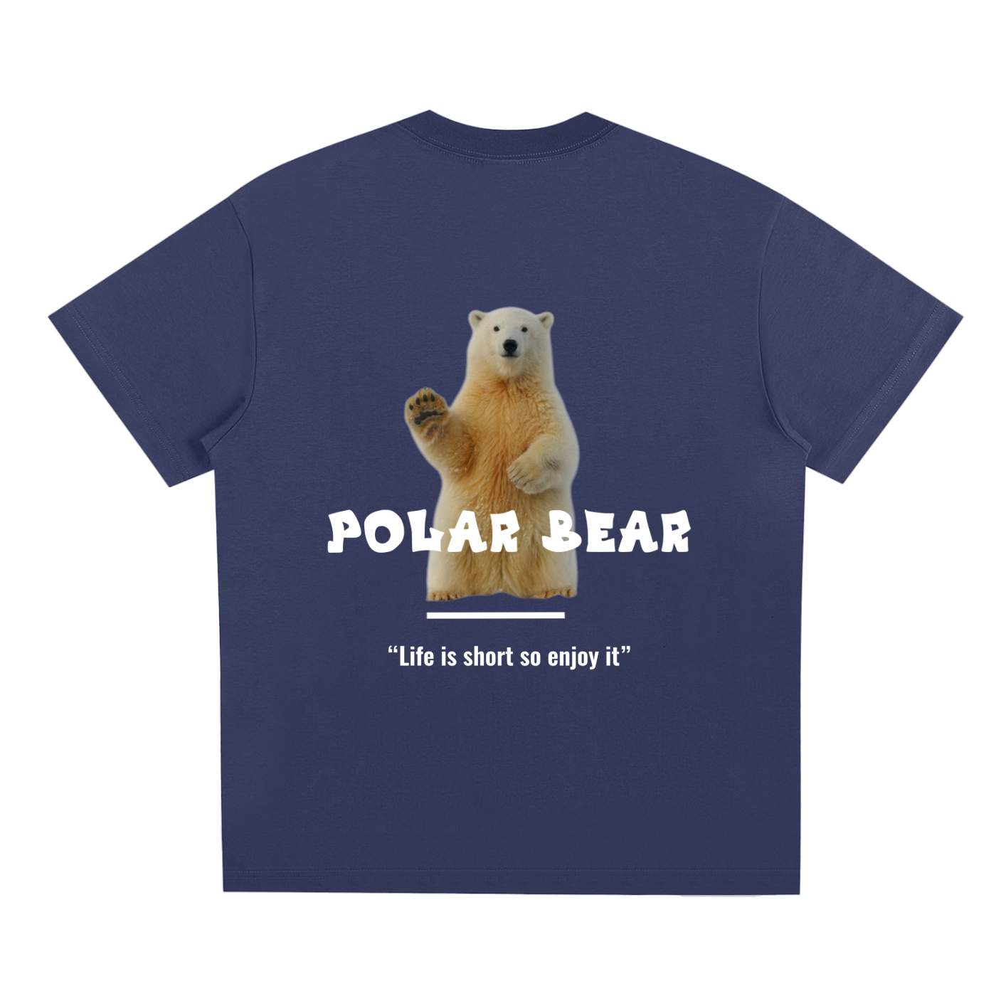 Polar bear and quote design