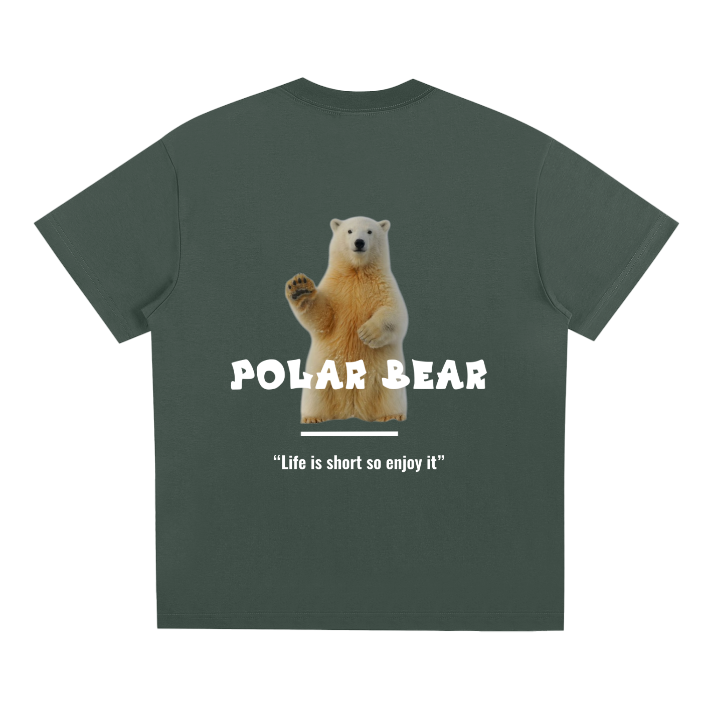 Polar bear and quote design